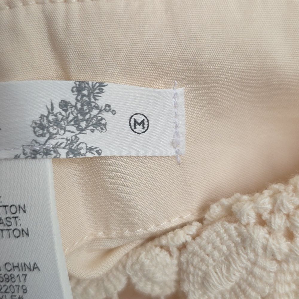Natural Color Crochet Eyelet Mini Skirt Sz M Altar'd State NWT 100% Cotton - Picture 11 of 11